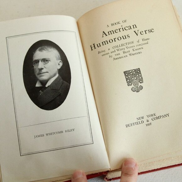 Vintage 1900s Book, A Book of American Humorous Verse, Poetry, Duffield & Compan - Picture 6 of 10